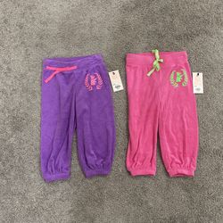 Juicy Couture Terry Pants Size XS 5/6 NWT