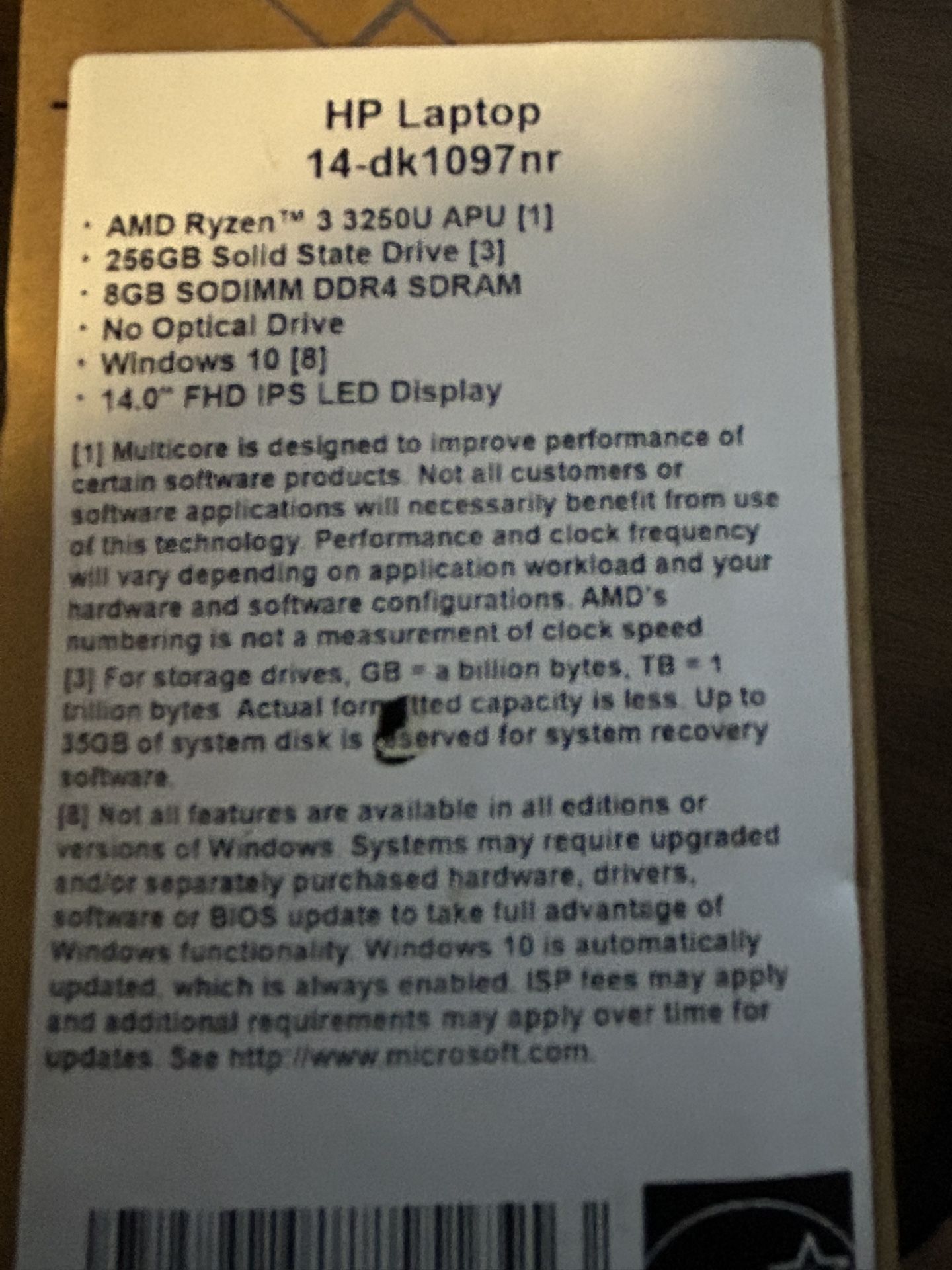 HP Laptop - 14-dk1097nr Laptop / Notebook