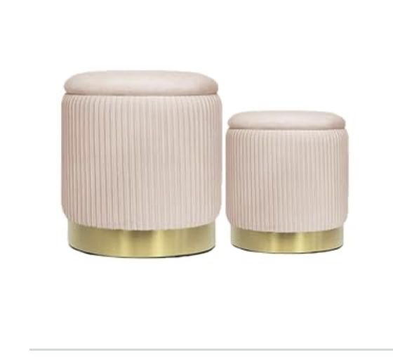 Ottoman Pair Pink