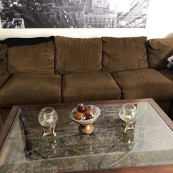 Beveled glass coffee tables