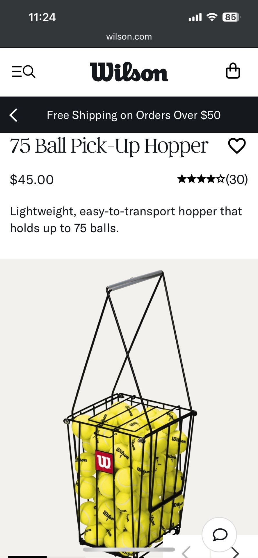 Tennis 75 Ball Pick Up 