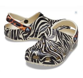 New CROCS Classic Animal Remix Zebra Leopard M-7, W-9