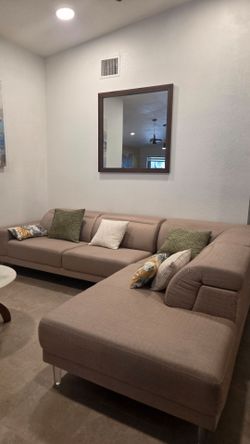 Modern L-Shaped Sectional  – Great Condition – $250