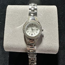 Fossil Women’s Silver and Crystal Watch