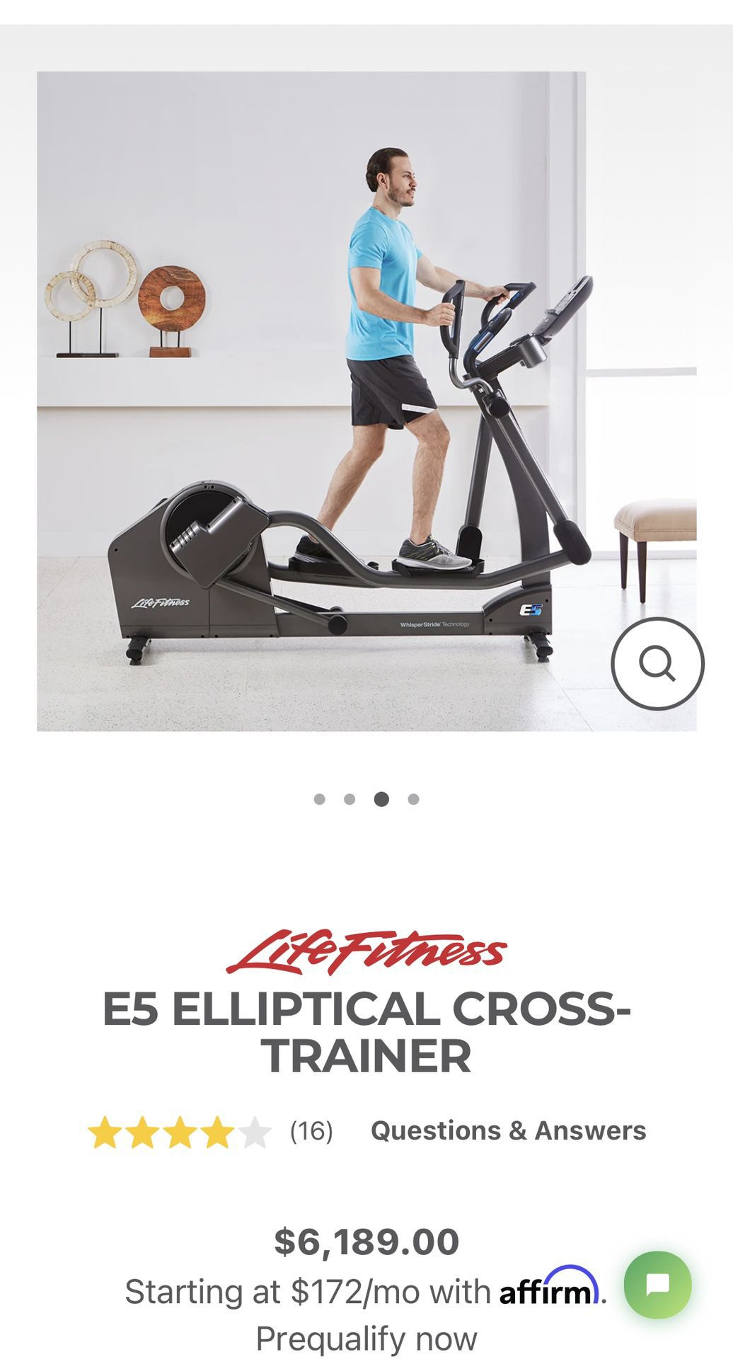 Elliptical Life Fitness E5 With Go Console