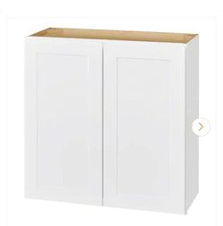 #6131 Avondale 36 in. W x 12 in. D x 30 in. H Ready to Assemble Plywood Shaker Wall Kitchen Cabinet