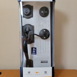 Schlage Camelot Aged Bronze Single Cylinder Deadbolt