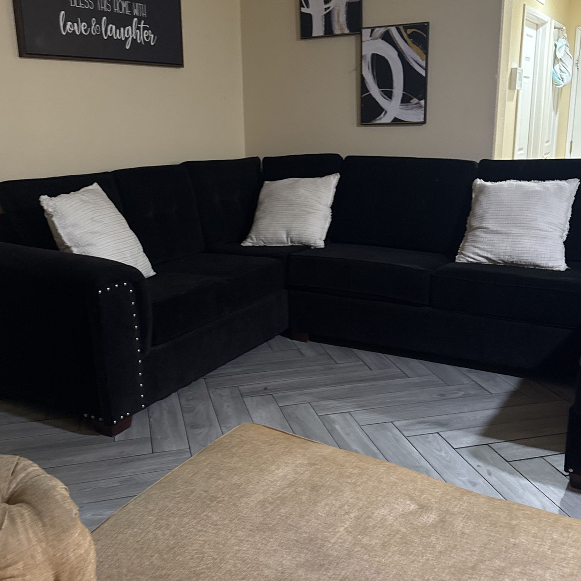 Black Sectional Couch