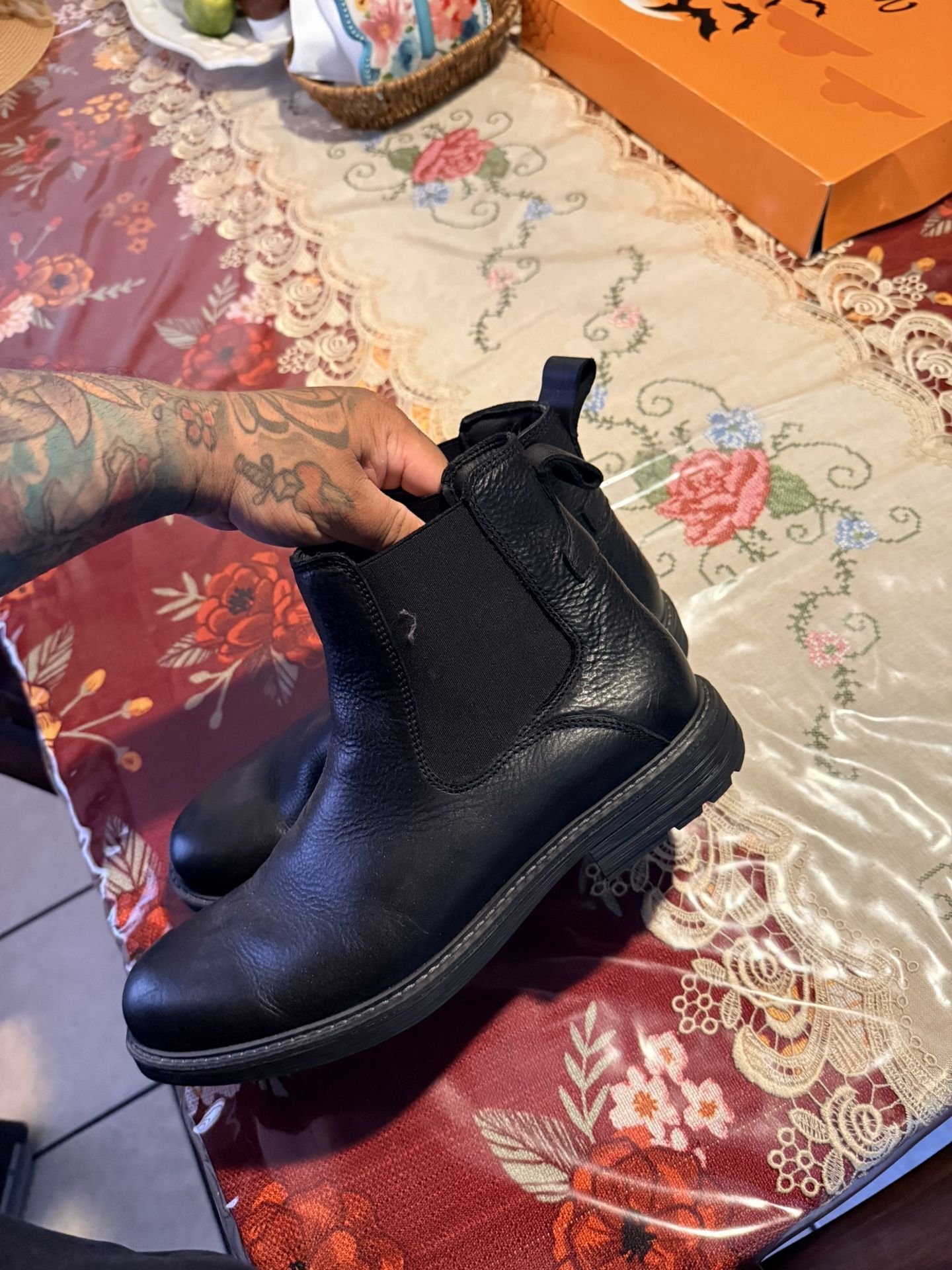 Boots Leather Black
