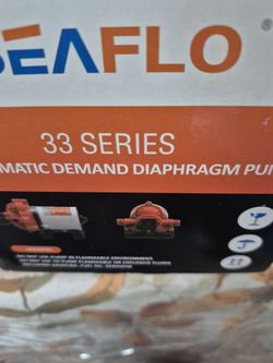SEAFLO 33-Series Water Pressure Pump - 115V AC, 3.3 GPM, 45 PSI, Self Priming, Smart Pressure Switch, UL & CSA Certified, for RV, Caravan, Off-Grid, M