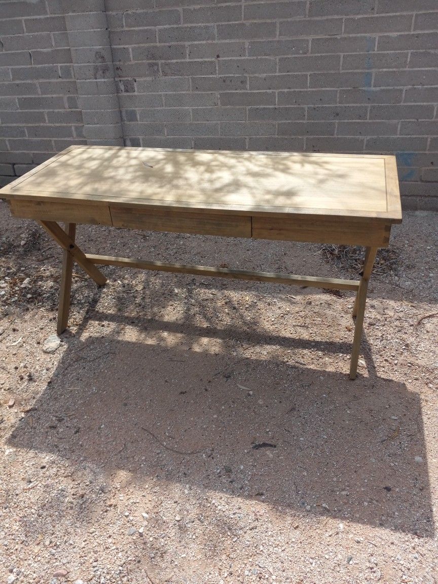 World Market Light  Walnut Champion Desk Will  Take Best Offer 