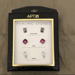 Apt 9 Healing Stones Earrings Trio 