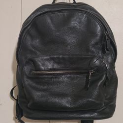 Mens Leather Backpack By COACH..used