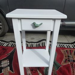 Nightstand With Drawer Refinished All Solid Wood Quite