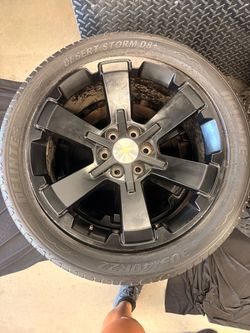 Chevy 22 Inch Wheel with Tire 6x139