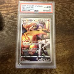 2021 Pokemon Cards TCG Japanese Vmax Climax Full Art Charizard PSA 10 Slab