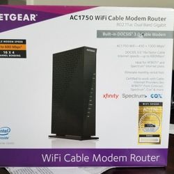 Netgear AC 1750 wifi cable modem router