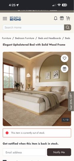 Bed frame queen size