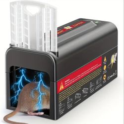  Electric Rat Trap, Instantly Kills Rats and Mice, Upgraded Rodent Zapper for a Pest-Free Home, Mouse Trap Indoor