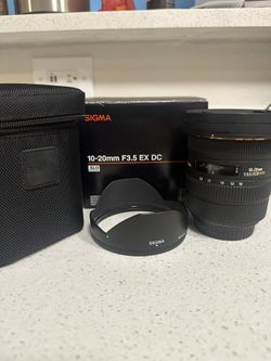 Sigma 10-20mm F/3.5 EX DC Lens