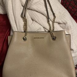 Tan Michael Kors purse 