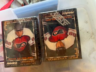 Eric Lindros Pinnacle Road to the NHL Card Set (x2)