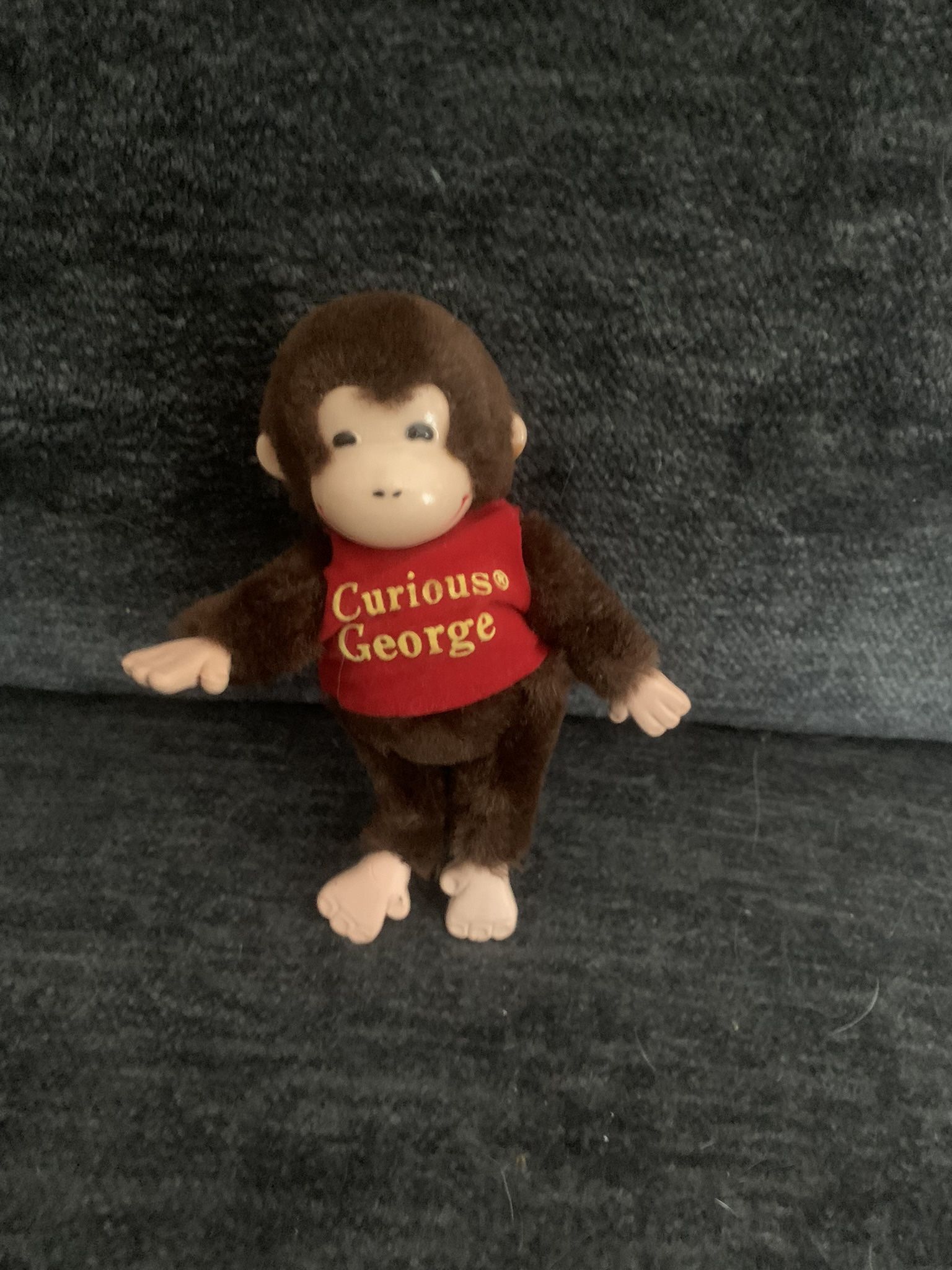 Vintage Curious George Plush Monkey Rubber Face And Feet 1987 Rare