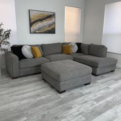 Sectional Couch Gray - Sofa Gris
