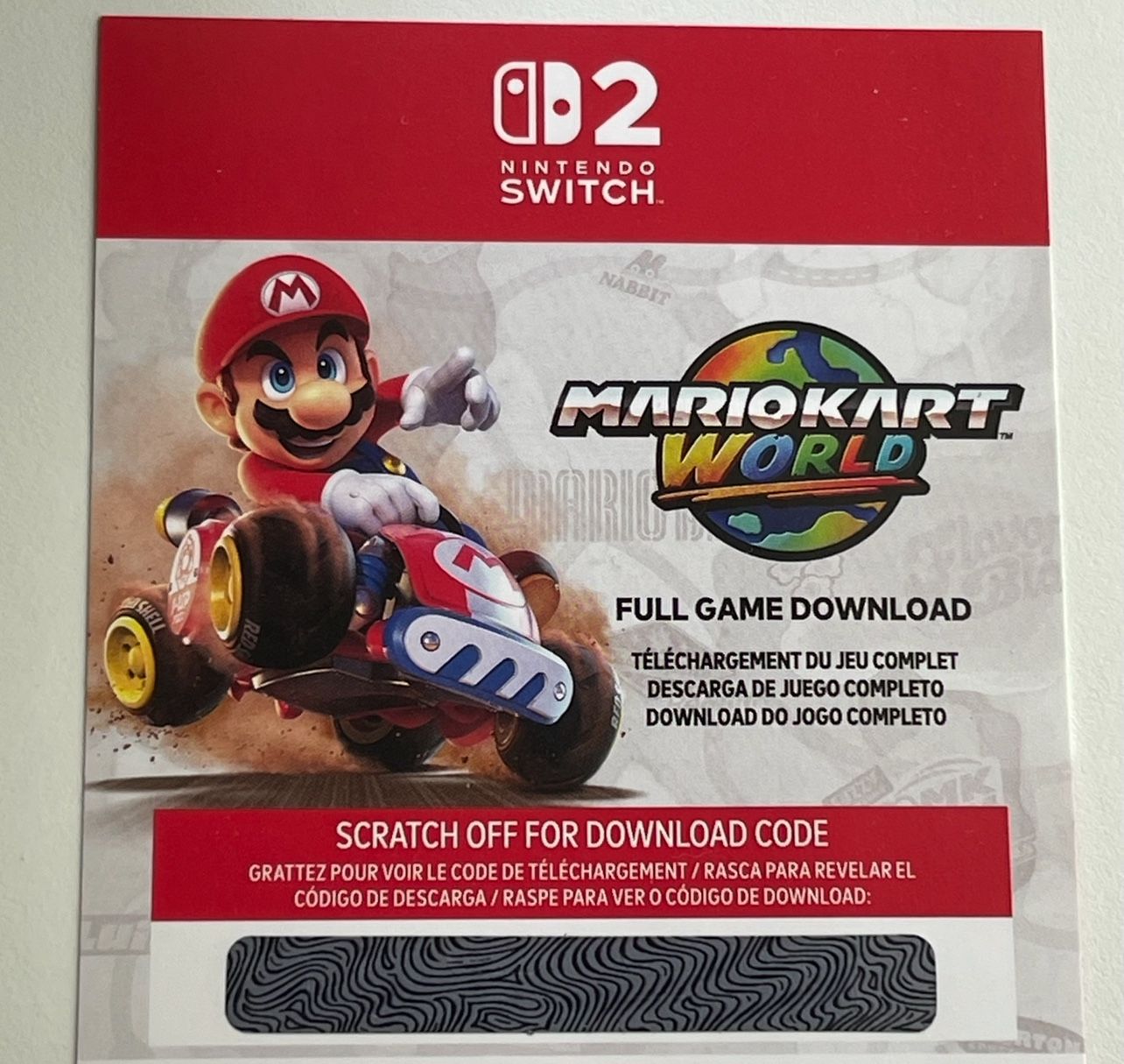 Mario Kart World Digital Game Code (Switch 2)