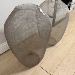 CB2 HATCH CHAINMAIL FLOOR VASE