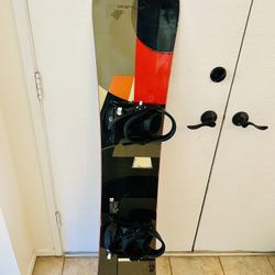 155cm Burton Snowboard With Bindings