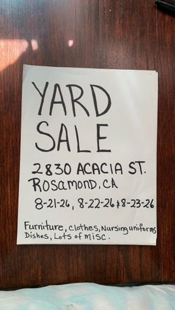 Yard sale
