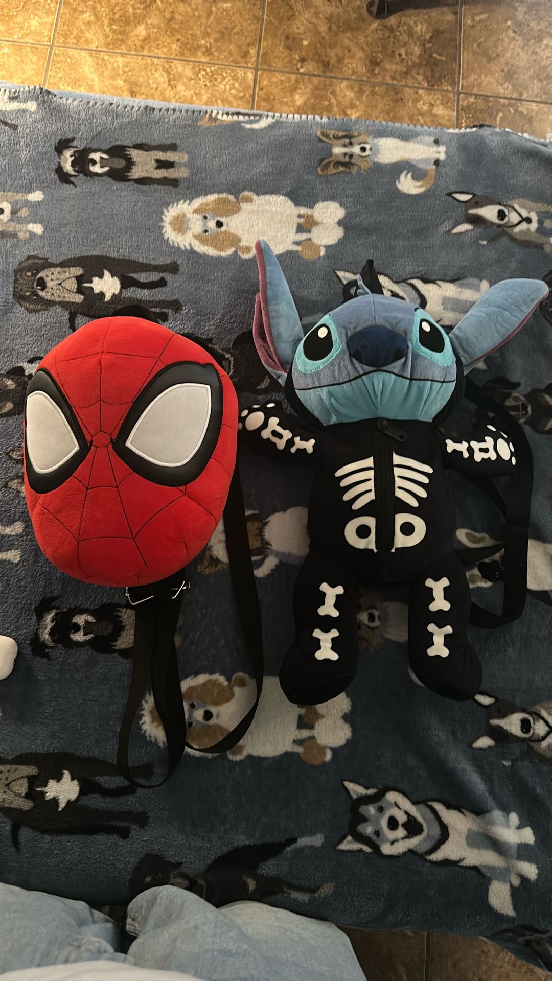 Stitch & Spiderman backpack