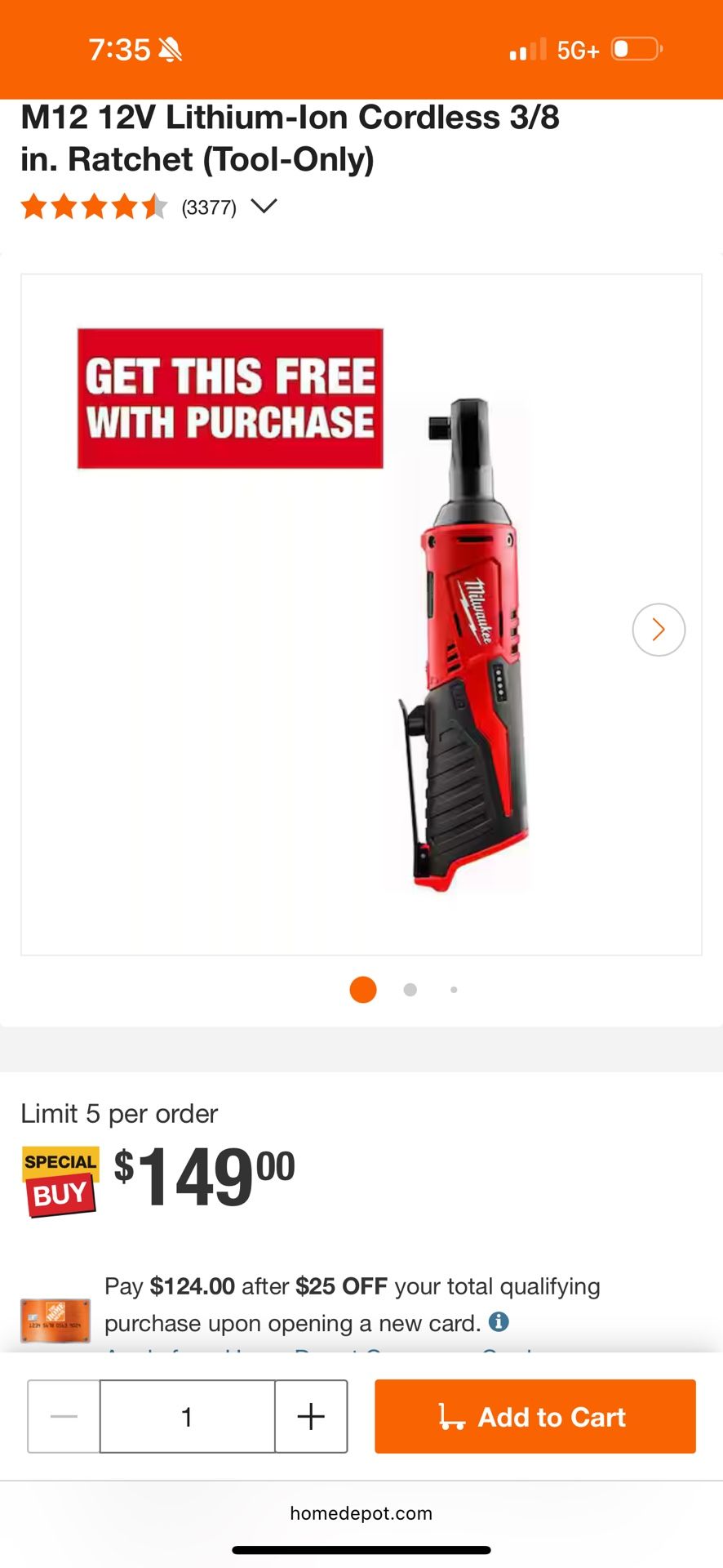 M12 Milwaukee Ratchet