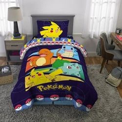 Pokémon Soft Revirsible Twin Comforter Only 