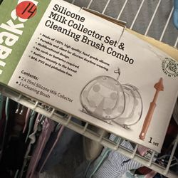 Silicone Milk Collector Set & Cleaning Brush Combo