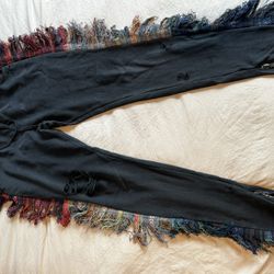 Alchemist Fringe Sweats With Zipper 