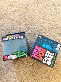 Needoh  fuzzball and Nice cube glitter