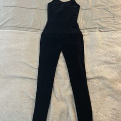 Black Velvet Jumpsuit
