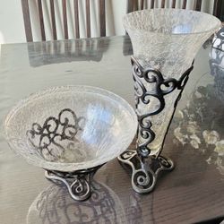 Vase and chocolate dish