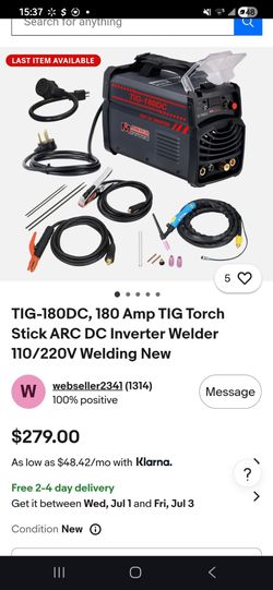 Amico Power Tig-180DC Tig Welder