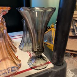 Fostoria Smoke Vase