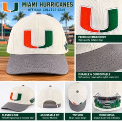 Miami hurricanes embroided cap