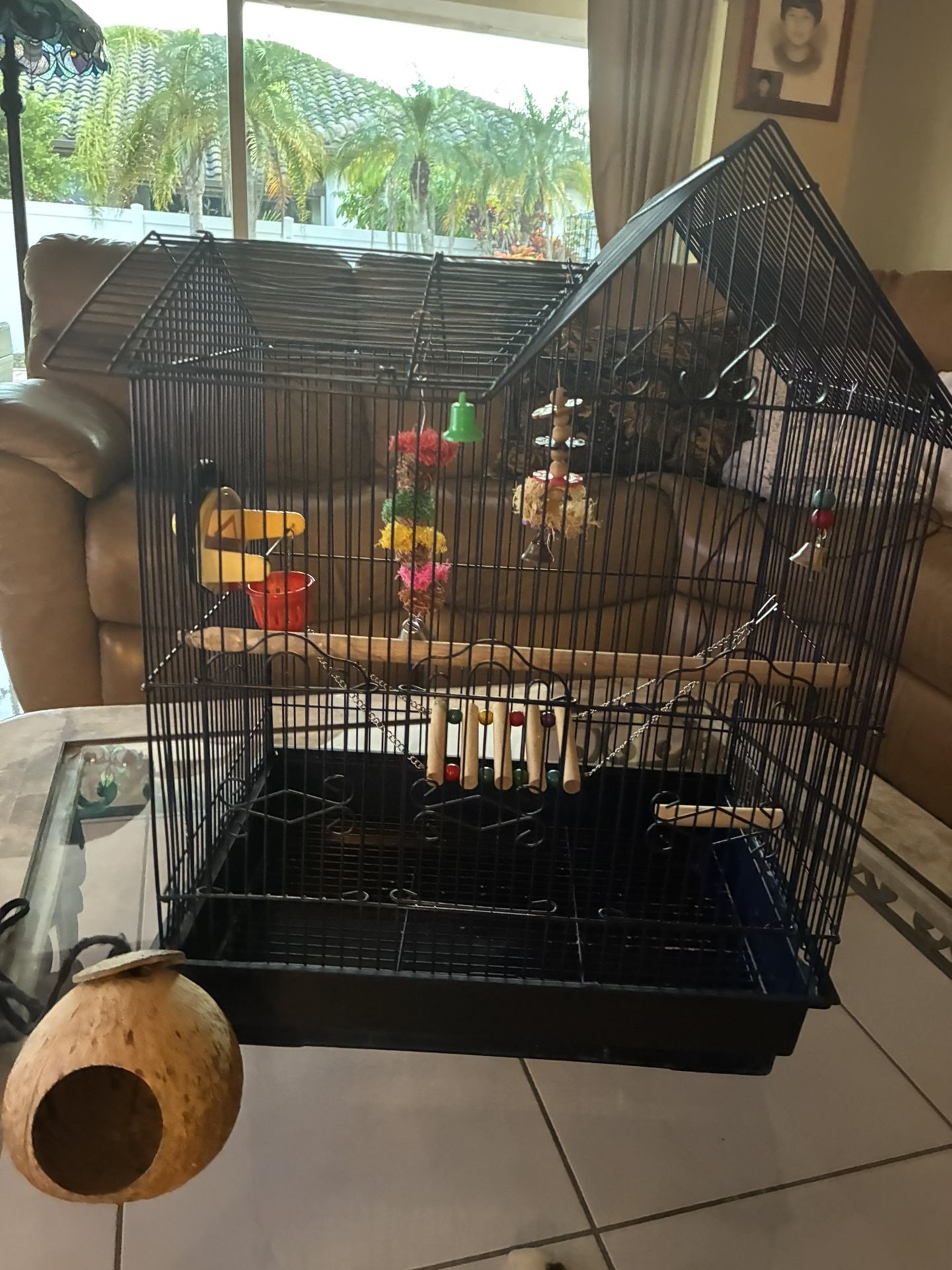 Nice Bird Cage W/Toys/Supplies Included 
