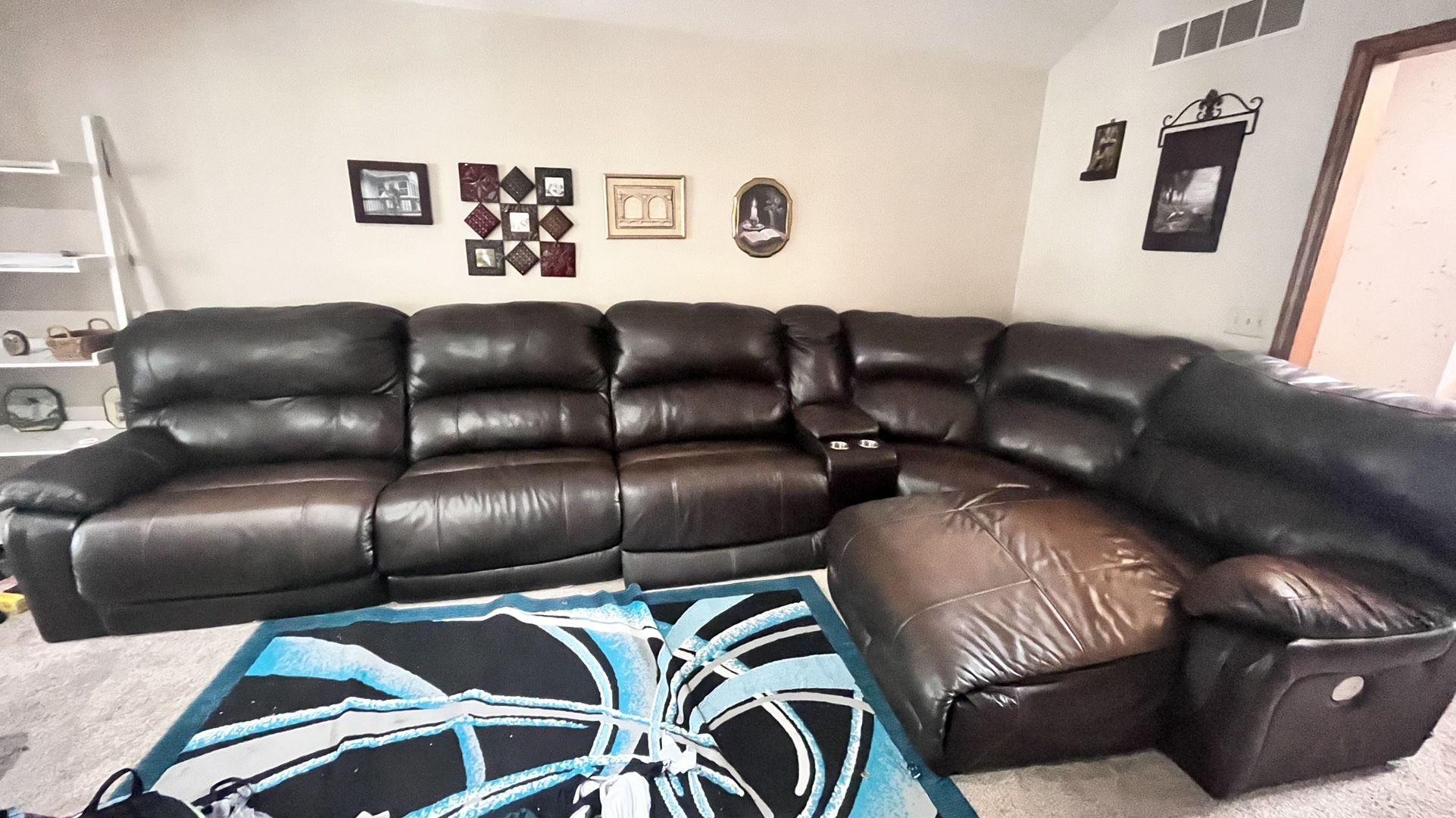 Leather Sofa Set