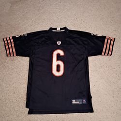 Vintage Reebok Chicago Bears Jay Cutler #6 NFL Blue Jersey Men's Size Large 