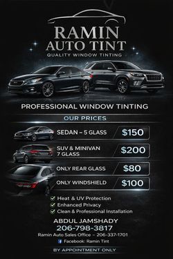 WINDOW TINT SALE ALERT