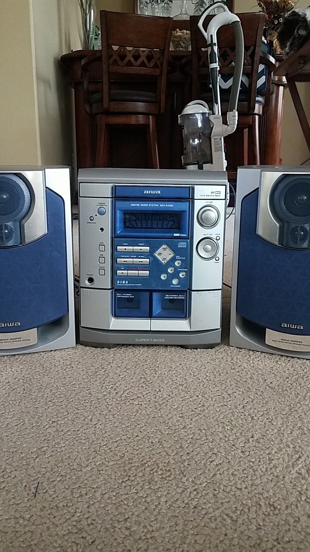 Aiwa Stereo, 3 Disk CD, Duel Tape, Tuner