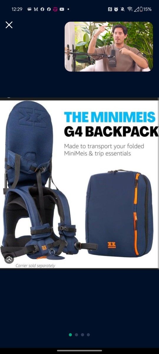 MiniMies Baby- Toddler Shoulder Carrier And Backpack
