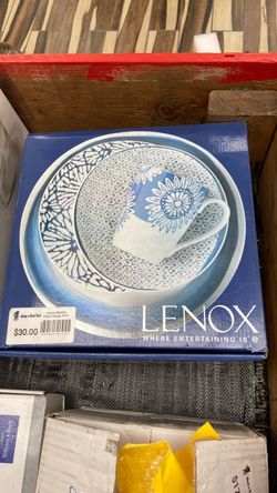 Lenox Market Place Indigo 4-Piece Dinnerware Set